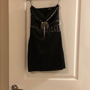 Kimikal brand strapless black dress
